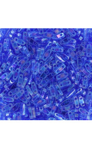 Miyuki quarter tila 5x1.2mm beads - Transparent light sapphire ab QTL-261